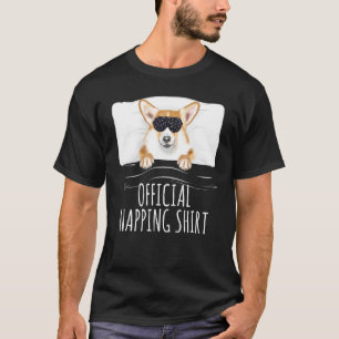 T-shirt Masque de sommeil noir Pembroke Welsh Corgi Nuit o