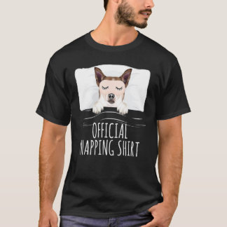 T-shirt Masque de sommeil Norwegian Lundehund Officiel Nap