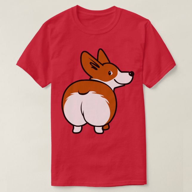 T-shirt Masque de visage Corgi (Design devant)