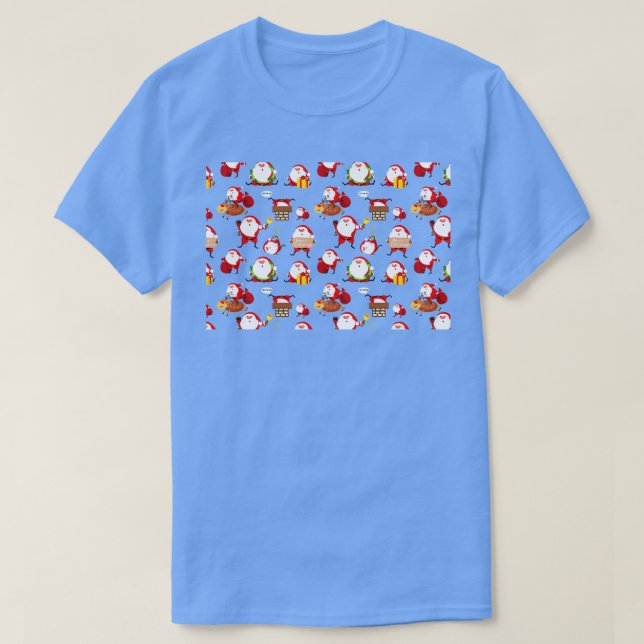T-shirt Masque de visage de Noël amusant 2 (Design devant)
