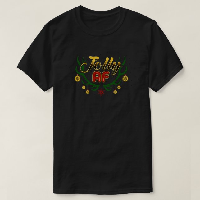 T-shirt Masque de visage de Noël amusant 4 (Design devant)