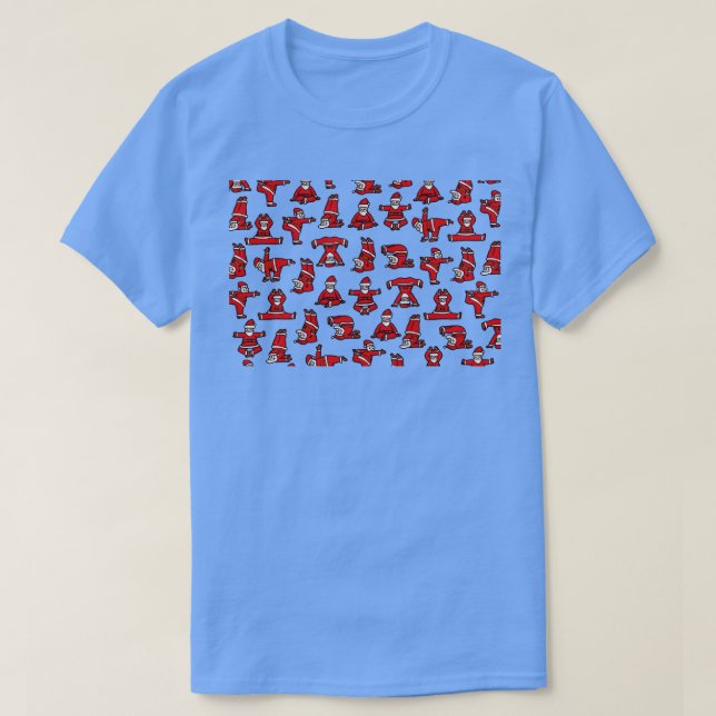 T-shirt Masque de visage de Noël drôle 5 (Design devant)