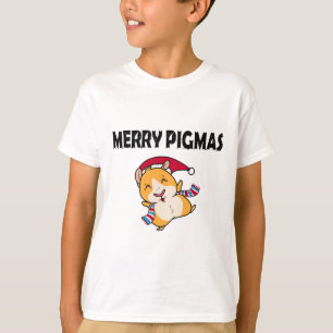 T-shirt Masque de visage Joyeux Pigmas Cochon d'Inde drôle