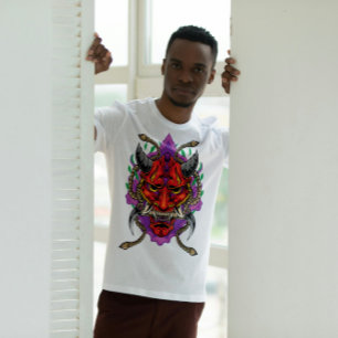 T-shirt Masque Demon Japonais Hannya Oni