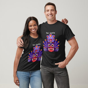 T-shirt Masque diabolique traditionnel Sri Lankais