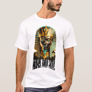 T-Shirt Masque Doré Minimal – Luxe Streetwear 
