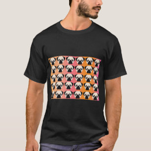 T-shirt Masque drôle de visage de Pug pour les fans de Pug