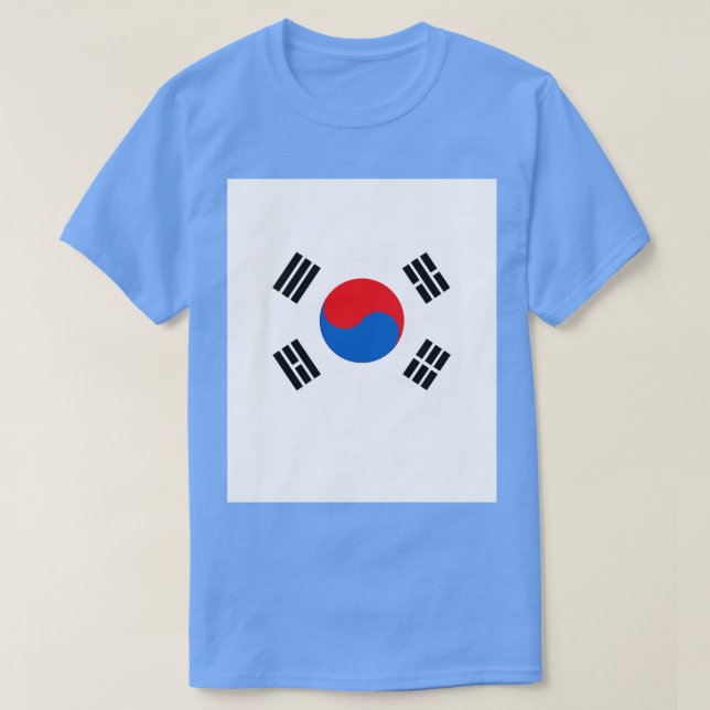 T-shirt Masque du drapeau sud-coréen (Design devant)