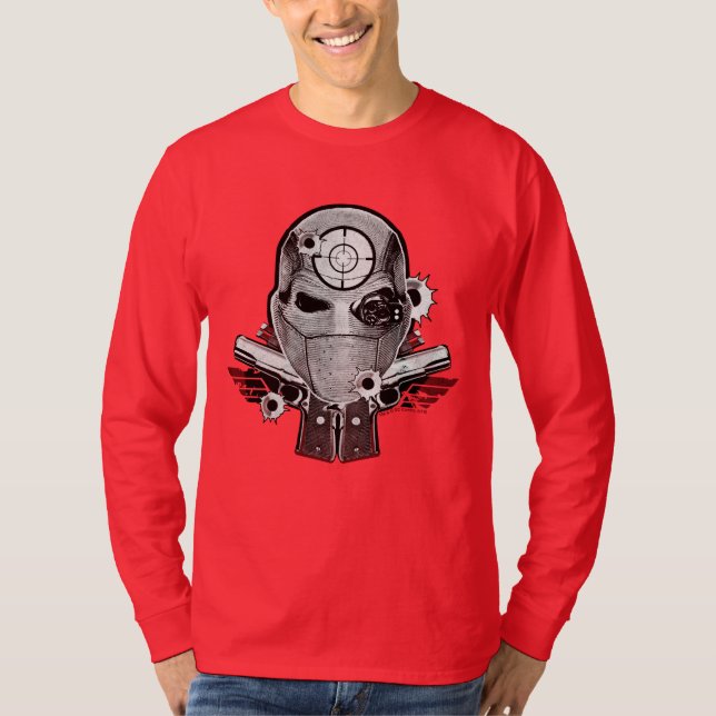 T-shirt Masque du peloton | Deadshot de suicide et art de (Devant)