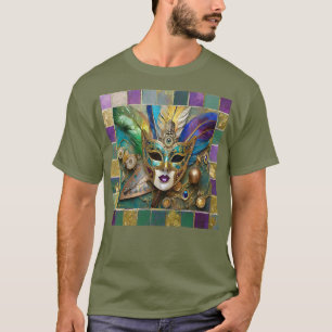 T-shirt Masque en céramique à troisième œil de Mardi Gras