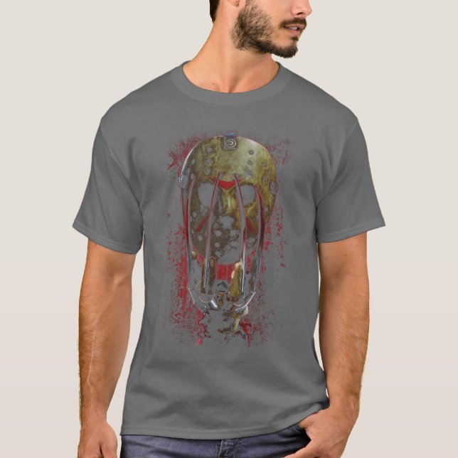 T-shirt Masque et griffes Freddy vs Jason (Devant)