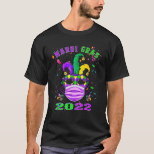 T-shirt Masque Et Masque Visage Drôle Mardi Gras 2022
