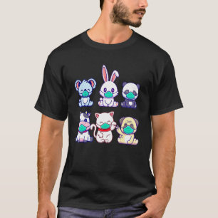 T-shirt Masque facial pour animaux de compagnie Lapin Chat