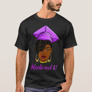 T-shirt Masqué Il Reine Noire avec Masters Master