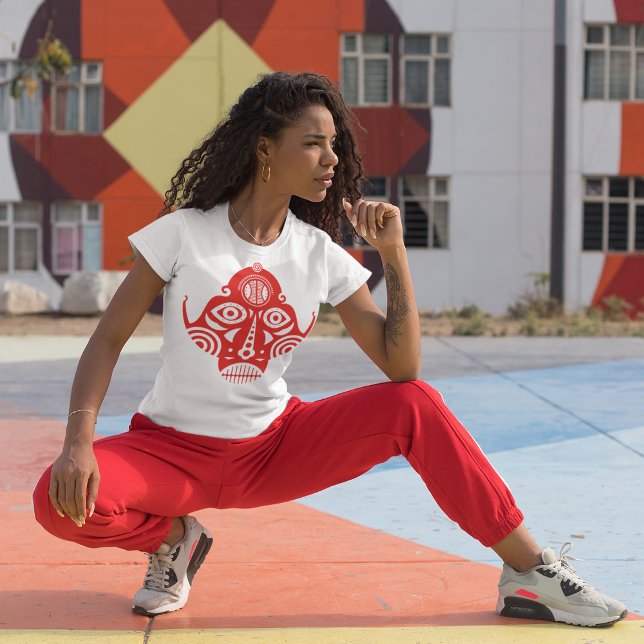 T-shirt Masque Inca rouge (Créateur téléchargé)