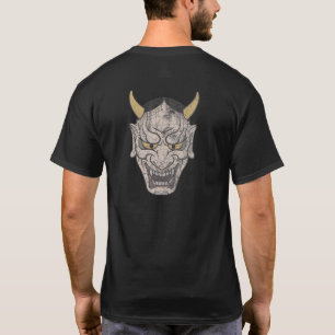 T-shirt Masque japonais Hannya - Style usé