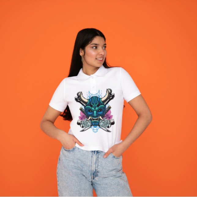 T-shirt Masque Kabuki Oni (Créateur téléchargé)