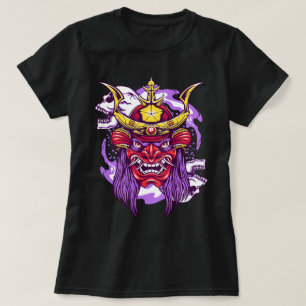 T-shirt Masque Oni et crâne