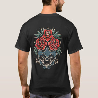 T-shirt Masque Oni rose