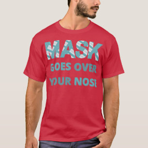 T-shirt masque passe au-dessus de votre nez 17