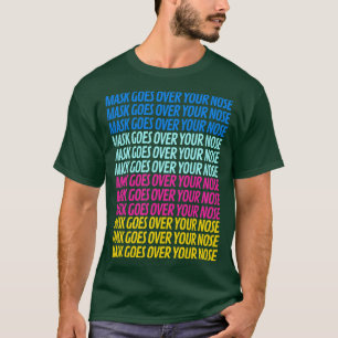 T-shirt masque passe au-dessus de votre nez 5