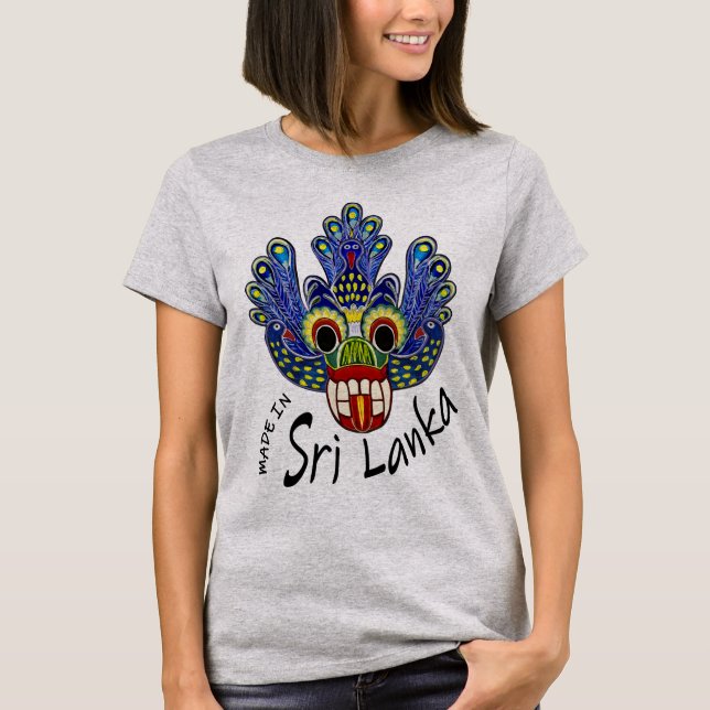 T-shirt Masque Peacock Sri Lanka (Devant)