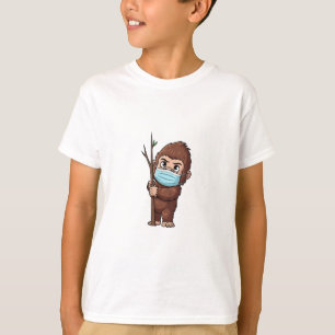 T-shirt Masque pour enfants Timide Sasquatch