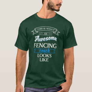 T-shirt Masque rétro d'escrimeur d'escrime sportive sabre