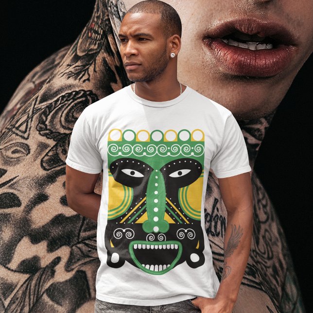T-shirt Masque Rituel Vert (Créateur téléchargé)