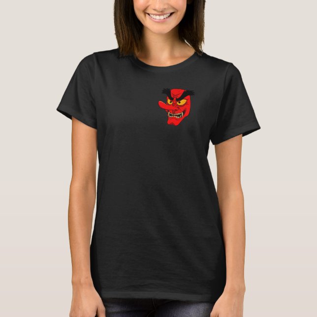 T-shirt Masque Tengu japonais (Devant)