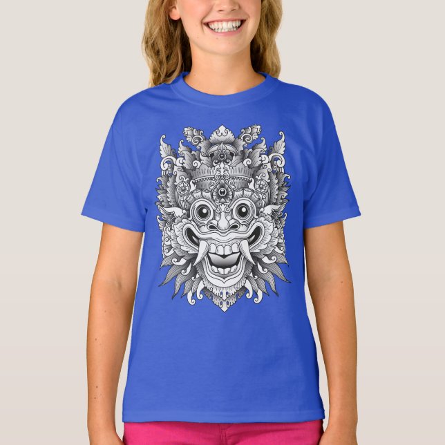 T-shirt Masque traditionnel balinais Barong (Devant)