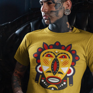 T-shirt masque tribal kuba