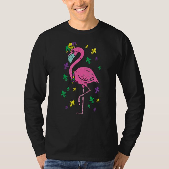 T-shirt Masque Visage Flamant rose Jester Mardi Gras Quara (Devant)