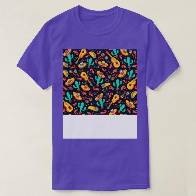 T-shirt Masque Visage mexicain mignon (Design devant)