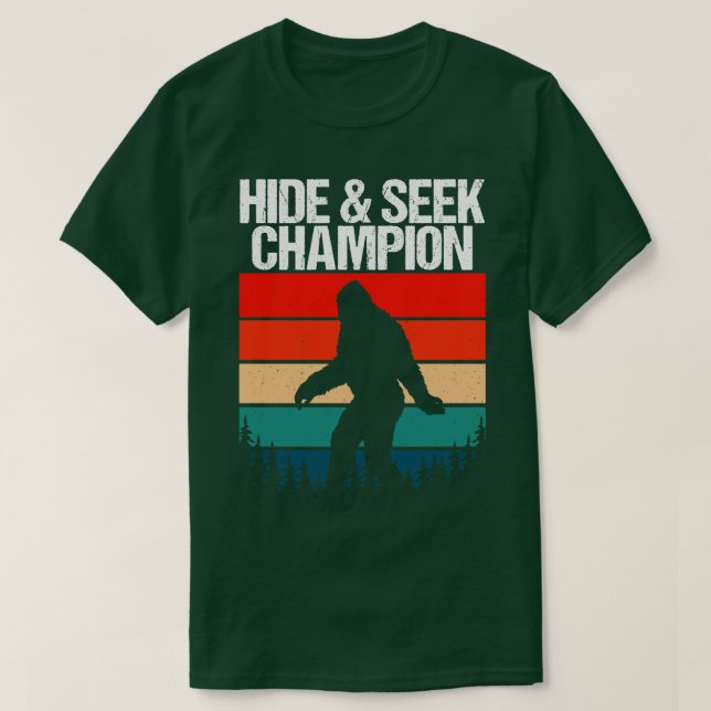 T-shirt Masquer Et Chercher Champion (Design devant)
