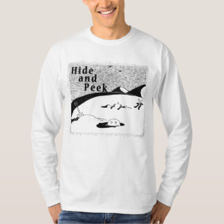 T-shirt Masquer et Peek Trou (arrière - plan transparent) 