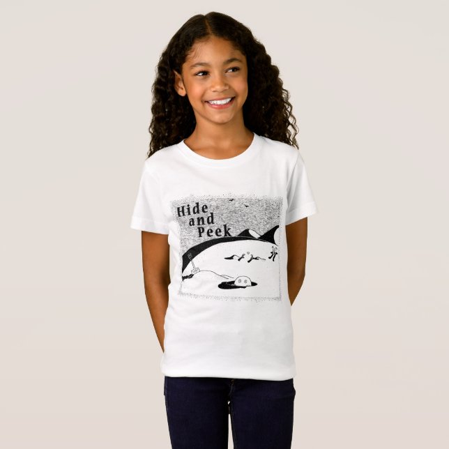 T-Shirt Masquer et Peek Trou (arrière - plan transparent)  (Devant entier)