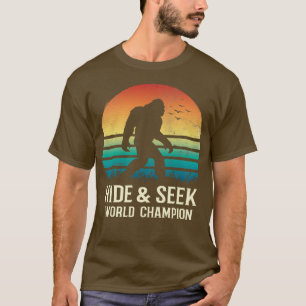 T-shirt Masquer et rechercher Champion du Monde Retro Vint