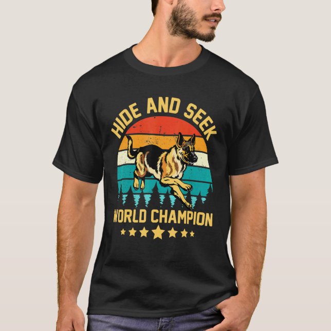 T-shirt Masquer le champion allemand Shepard Shepherd Chie (Devant)