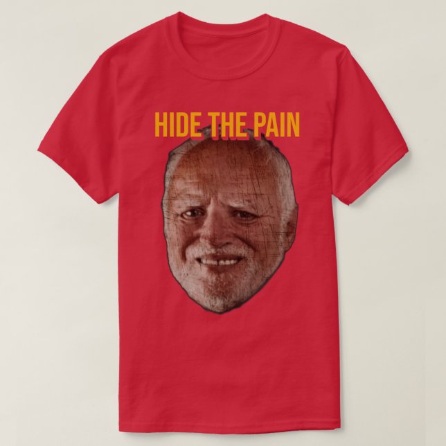 T-shirt Masquer Le Harold De Douleur 1 (Design devant)