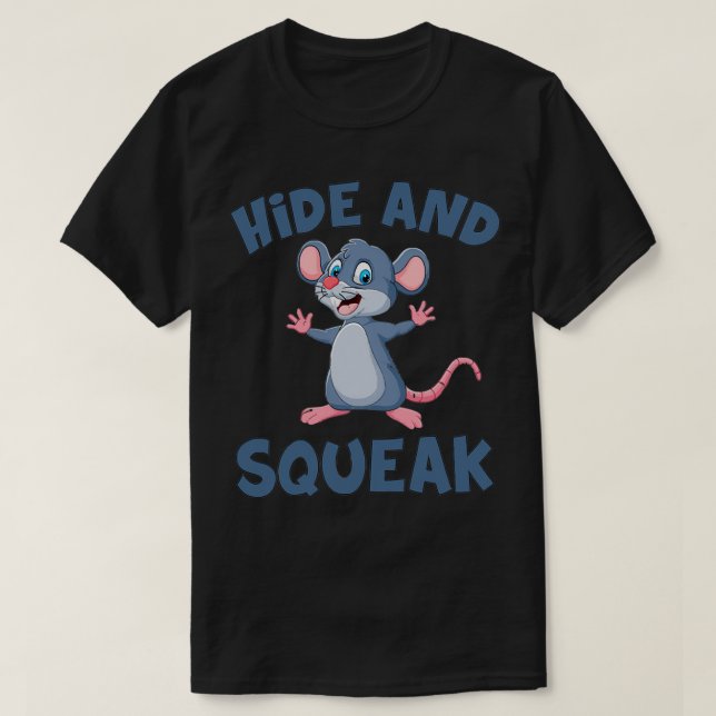 T-shirt Masquer Squeak Souris souris drôle mignonne (Design devant)