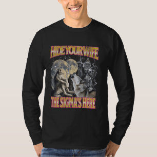 T-shirt Masquer Votre Femme Le Sigma Est Ici Drôle Werewol