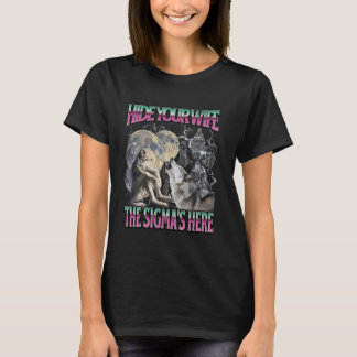 T-shirt Masquer Votre Femme Le Sigma Est IciDrôle Werewolf