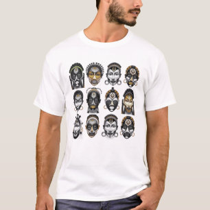 T-shirt Masques Africains Esprit Tribal