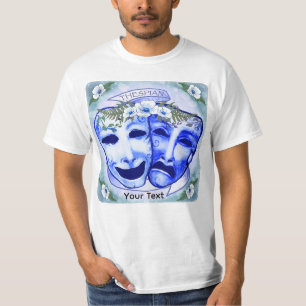 T-shirt Masques d'acteur bleus