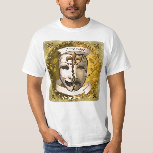 T-shirt Masques d'acteur Fleur De Lis (Devant)