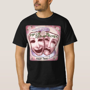 T-shirt Masques d'acteur roses