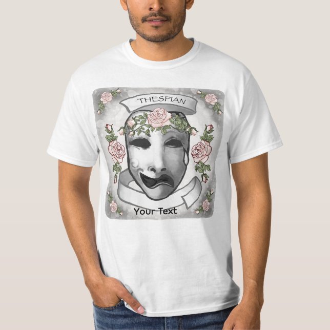 T-shirt Masques d'acteur thespien (Devant)