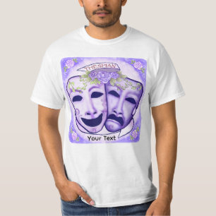 T-shirt Masques d'acteur violets