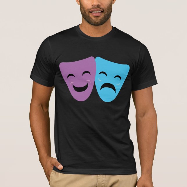 T-shirt Masques de drame (Devant)